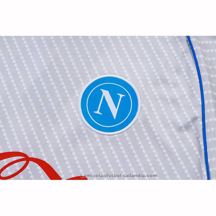 Chandal del Napoli Manga Corta 25/26 Blanco - Pantalon Corto